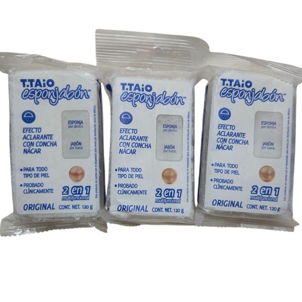 Esponjabón Concha Nácar Brightening Soap Sponge – 3-Pack, New